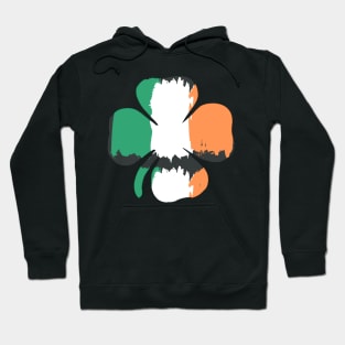 Laughing Shamrock, St Patricks Day, March 17th, Irish Sports Fan Hoodie